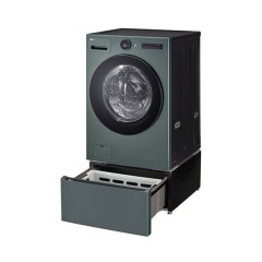 [LG] 트롬 오브제컬렉션 워시콤보 세탁기 25kg + 건조기 15kg + 키높이 수납함 (네이처 그린)