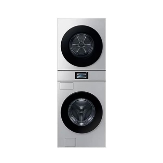 [삼성] 비스포크 AI 원바디 세탁기 25kg + 건조기 22kg (실버스틸)