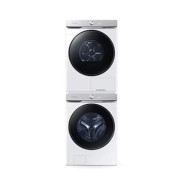 [삼성] 비스포크 AI 세탁기 25kg + 건조기 21kg + 상단 설치 키트 (화이트)