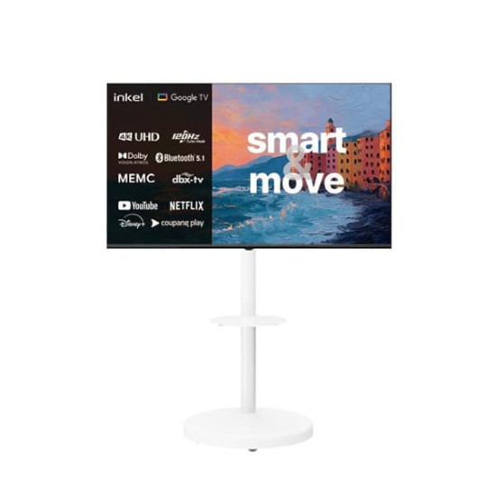[인켈] DLG120Hz 구글 5.0 스마트 무빙TV 55인치+삼탠바이미 거치대