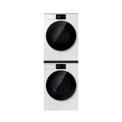 [삼성] 비스포크 AI 원바디 세탁기 21kg + 건조기 20kg + 상단 설치 키트 (화이트)